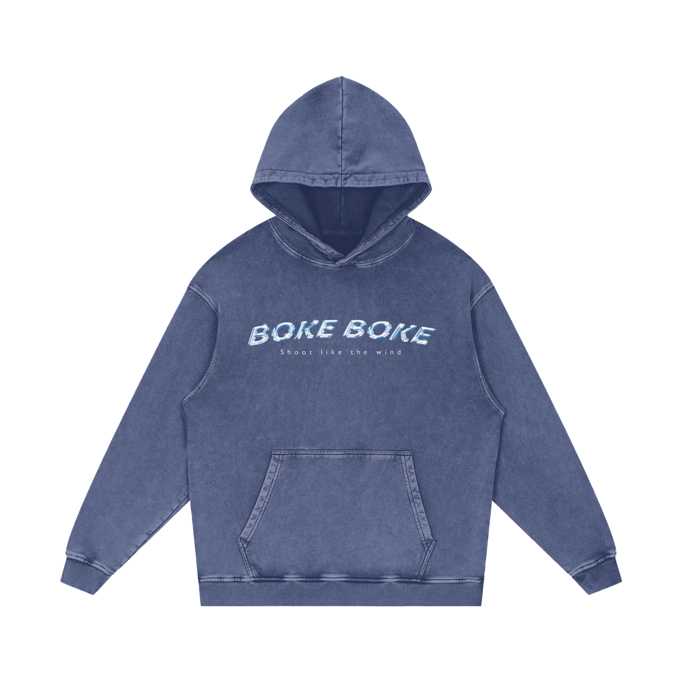 Boke Blue Snow Sparkle Hoodie