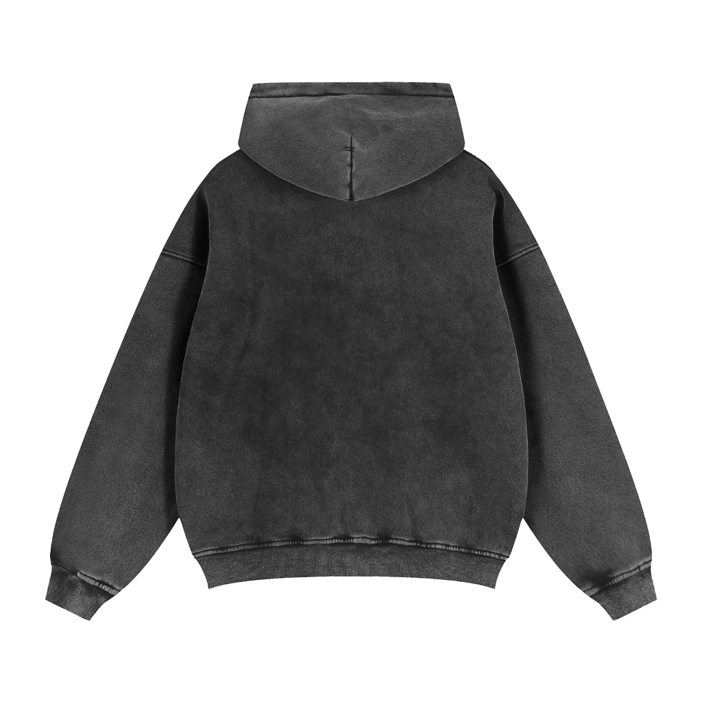 Zip-Through Boxy Fleece Hoodie